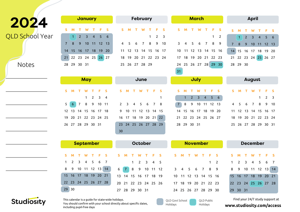 School Calendar 2024 Qld State Schools Noel
